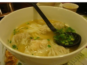 dumplings noodles soup
